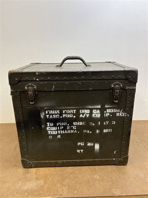 Vintage Military Storage Box 